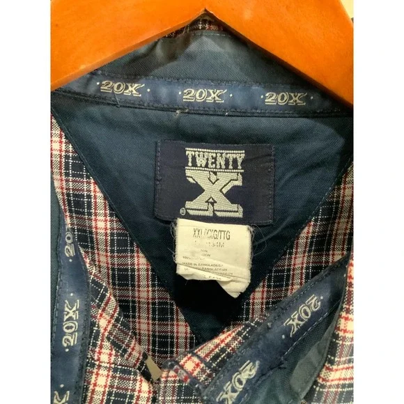 Twenty X XL Plaid Button Down Shirt #1161 - Picture 3 of 4